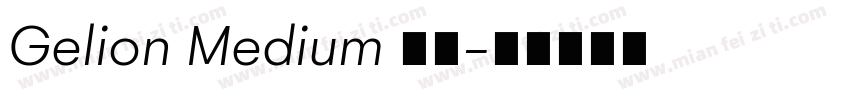 Gelion Medium 下载字体转换